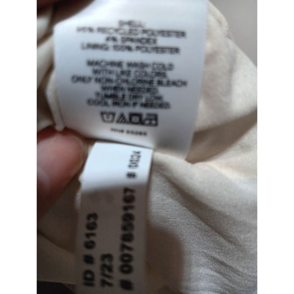 Express NWT Neutral Watercolor Portofino Half Button Up Midi Shirt Dress NWT - Picture 15 of 15